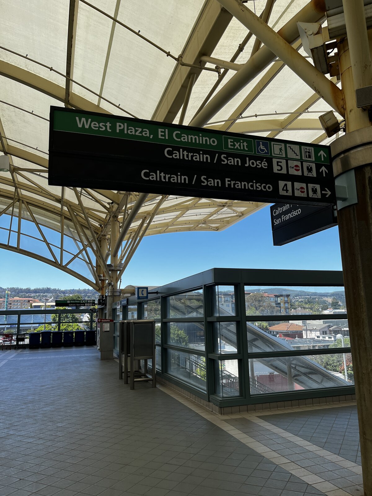 At Caltrain station when visiting San Francisco